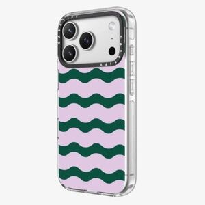 casetify - Lilac And Green Wavy Stripe - iPhone 17 pro max